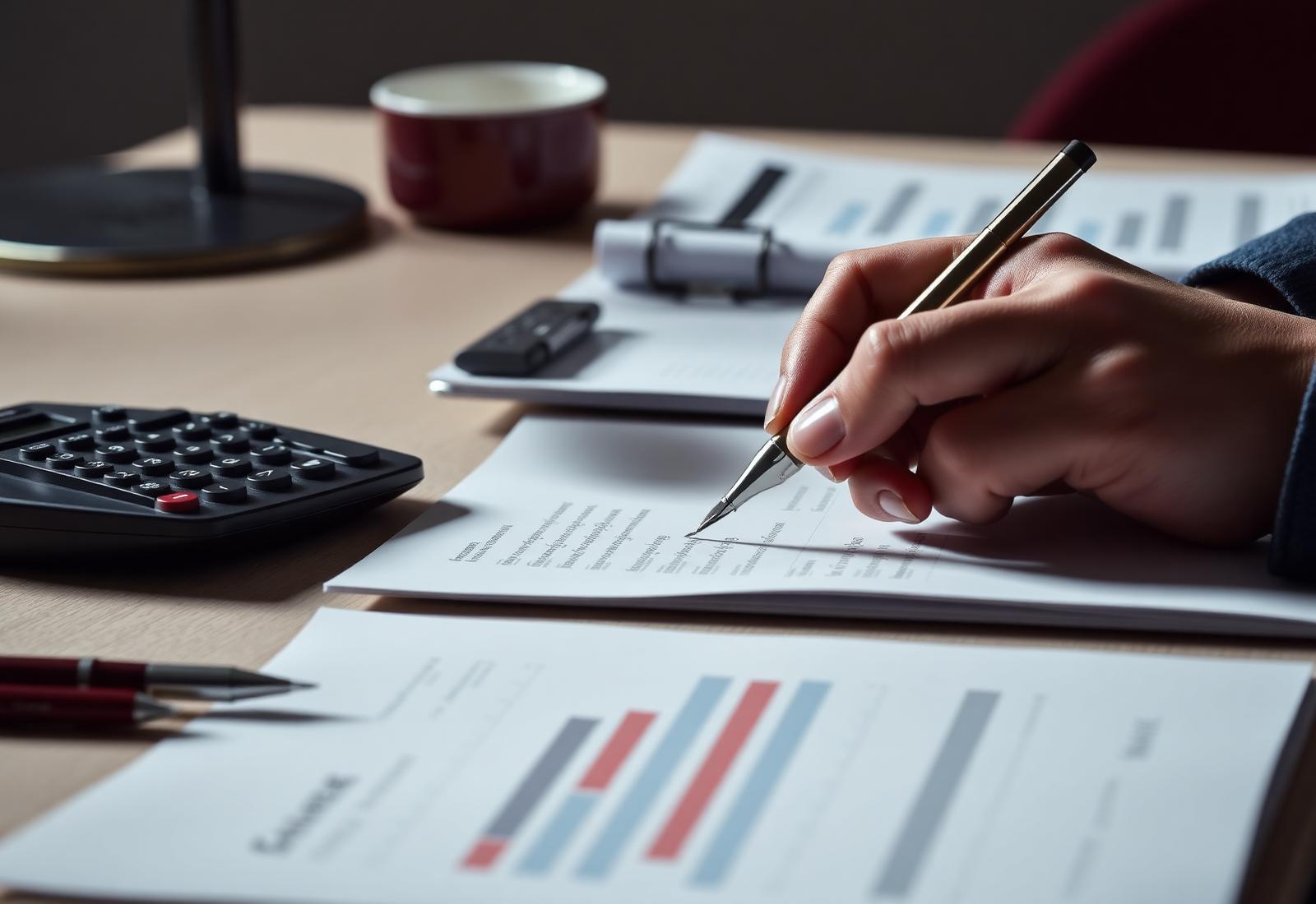 Análisis financiero con calculadora y reportes